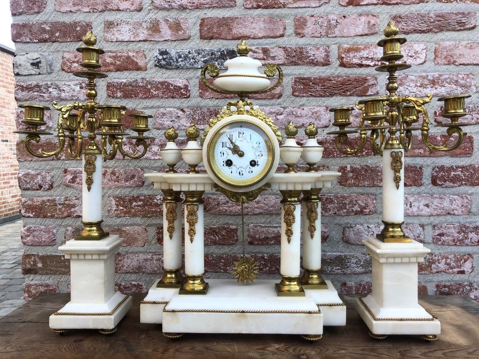 Marmeren Clock set 